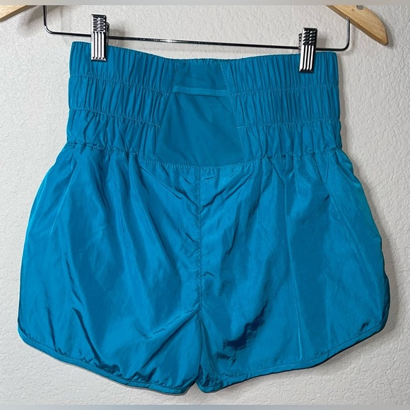 Free People Movement The Way Home NWOT Shorts Size Small Teal Blue - Picture 4 of 9